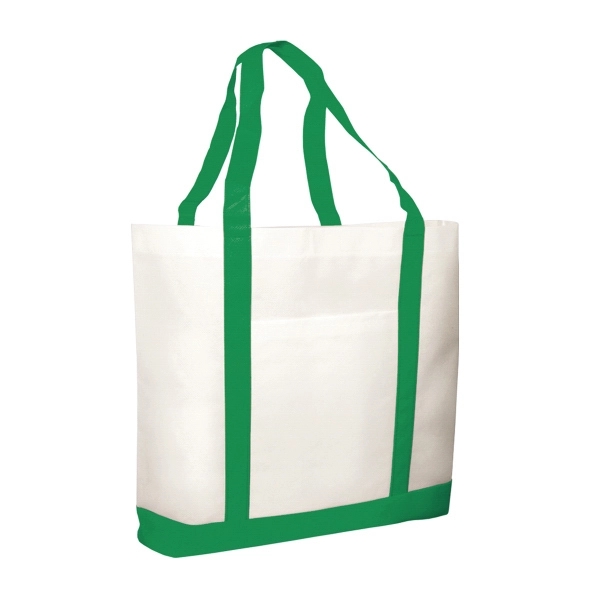 Two tone non-woven tote bag 17 1/2" W x 14" H... from ASI 93520 Ventura Inc