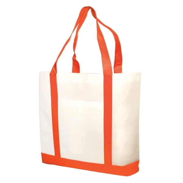 Two tone non-woven tote bag 17 1/2" W x 14" H... from ASI 93520 Ventura Inc