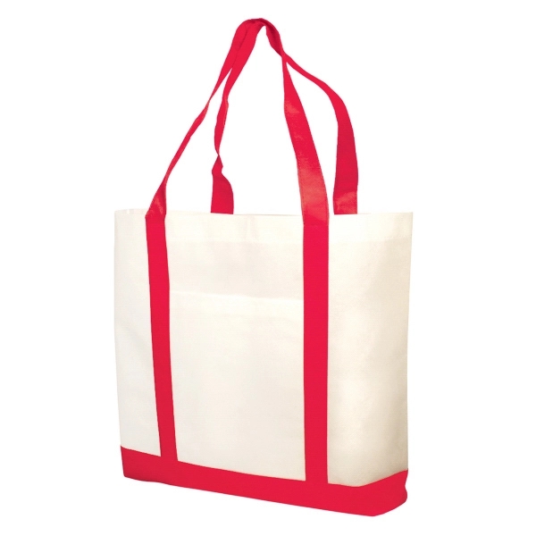 Two tone non-woven tote bag 17 1/2" W x 14" H... from ASI 93520 Ventura Inc