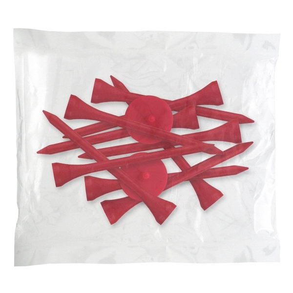 Golf tee poly packet with ten tees and two markers.... from ASI 93520 Ventura Inc