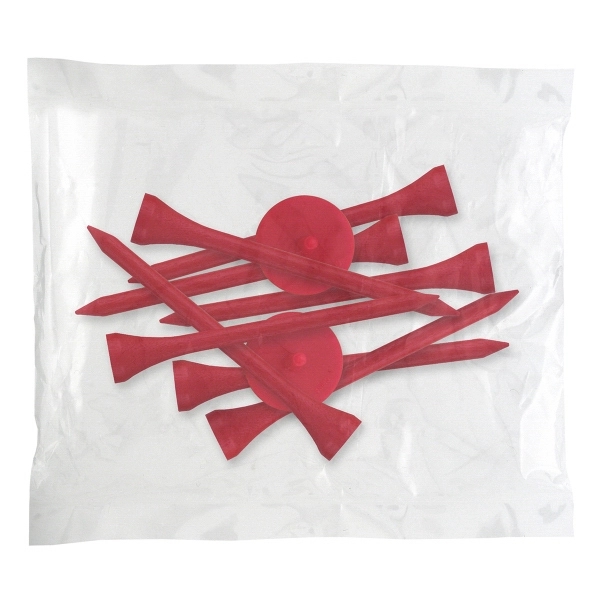 Golf tee poly packet with eight tees and two markers.... from ASI 93520 Ventura Inc