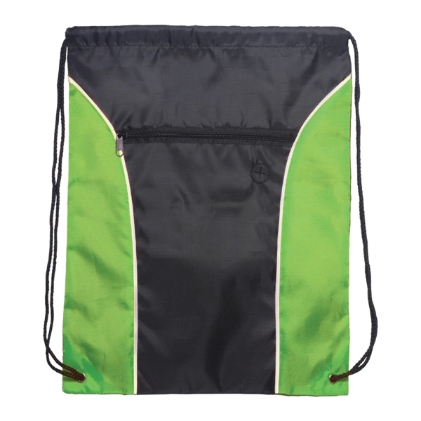 Two tone polyester drawstring backpack.... from ASI 93520 Ventura Inc