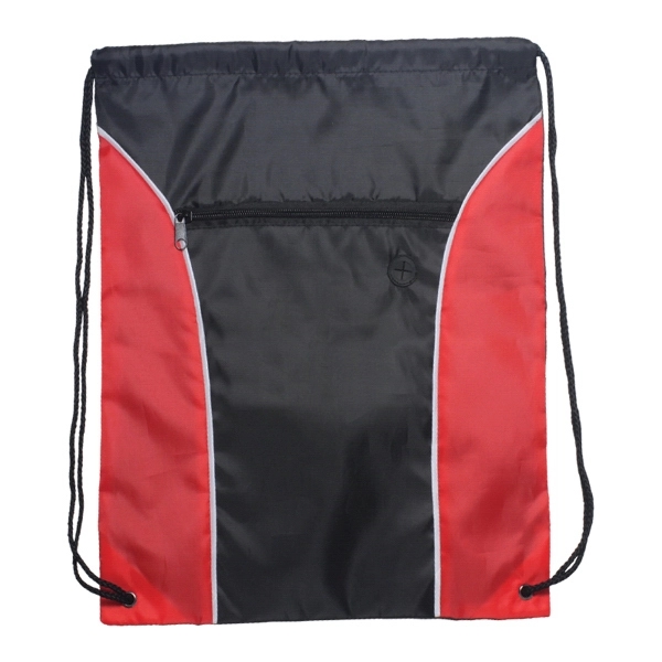 Two tone polyester drawstring backpack.... from ASI 93520 Ventura Inc