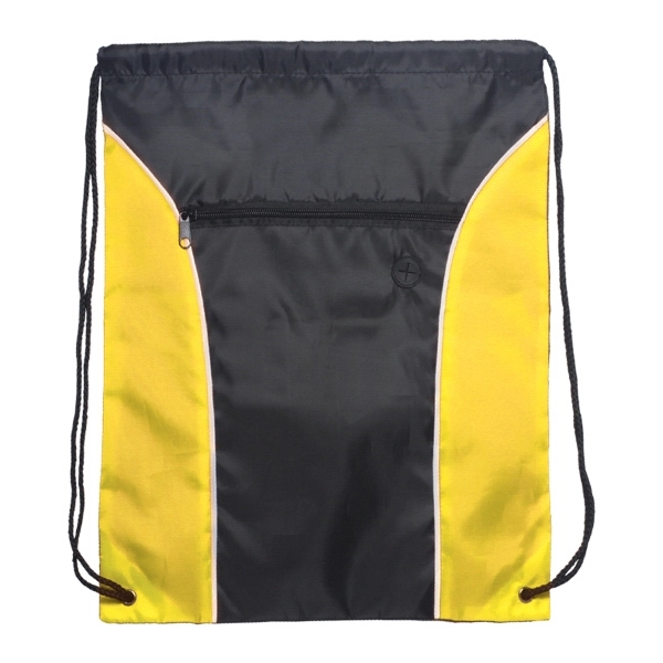 Two tone polyester drawstring backpack.... from ASI 93520 Ventura Inc