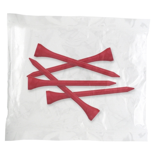 Golf tee poly packet with five tees.... from ASI 93520 Ventura Inc