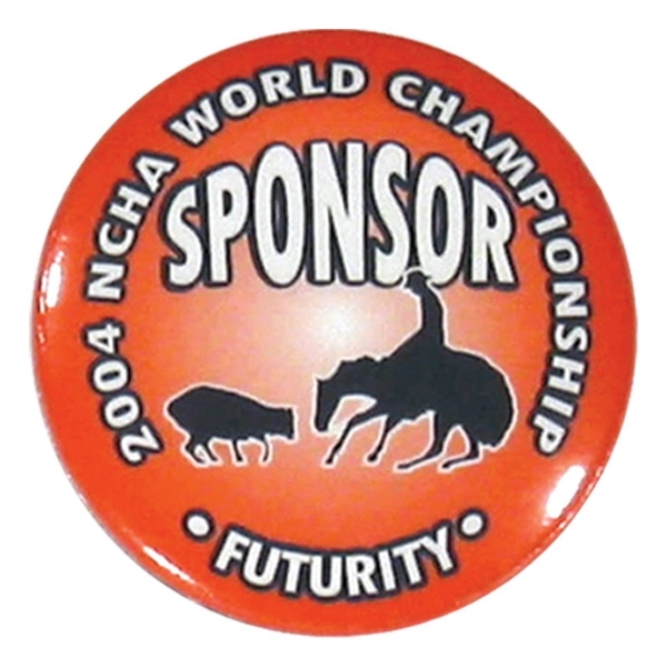 1 3/4" one piece celluloid round button with a metal shell... from ASI 93520 Ventura Inc