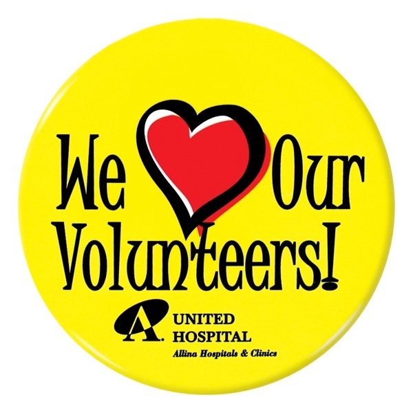 3" one piece celluloid round button with a metal shell as... from ASI 93520 Ventura Inc