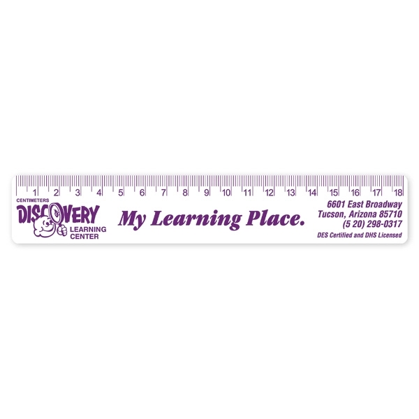 Polystyrene 1 1/4" x 7 1/4" ruler.... from ASI 93520 Ventura Inc