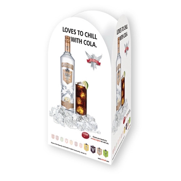 Table top ad tent display, three panel, round top on 12... from ASI 93520 Ventura Inc