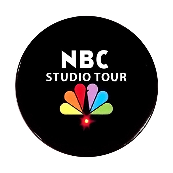 Two piece round blinking LED button laminated with clear mylar film.... from ASI 93520 Ventura Inc