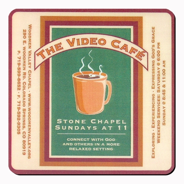 Square 4" textured, full color durable hard top with non-slip rubber... from ASI 93520 Ventura Inc