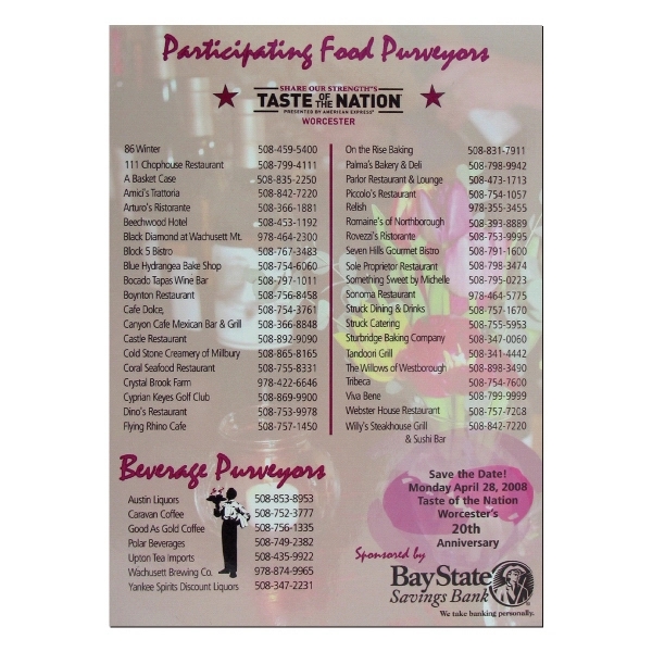 Calendar and schedule magnet, flexible vinyl protected with plastic coating.... from ASI 93520 Ventura Inc