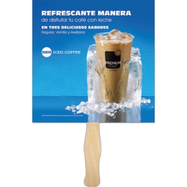 Full color, square shaped hand fan.... from ASI 93520 Ventura Inc