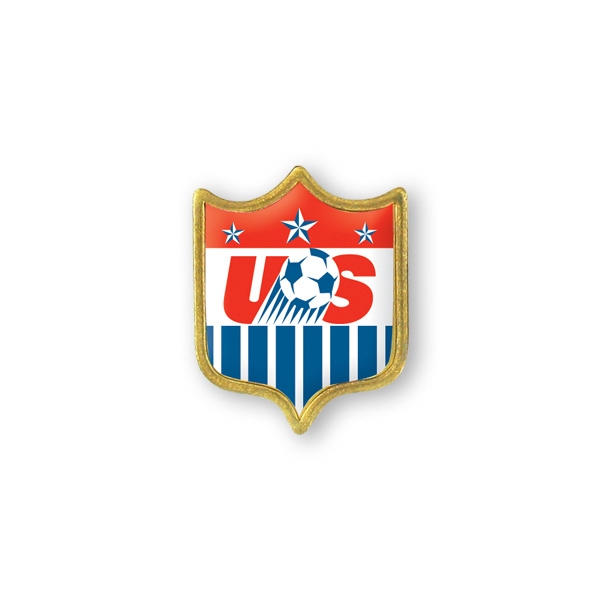 Solid brass lapel pins with military clutch back and polyurethane dome,... from ASI 93520 Ventura Inc