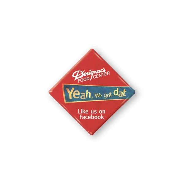 1 1/2" Full color, diamond button.... from ASI 93520 Ventura Inc