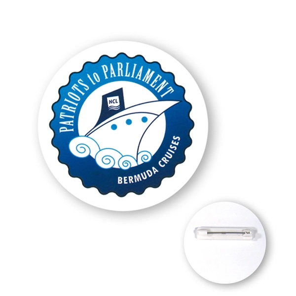 Round shaped chipboard button, 2 1/4".... from ASI 93520 Ventura Inc