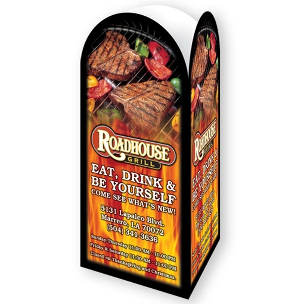 Table top ad tent display, three panel, round top on 12... from ASI 93520 Ventura Inc