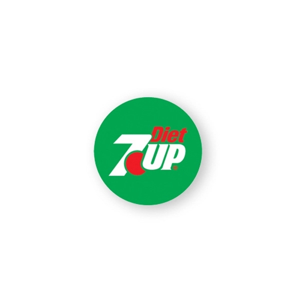 Round lapel stickers are printed on glossy permanent adhesive paper, 1... from ASI 93520 Ventura Inc