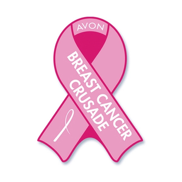 Breast cancer ribbon stickless hand fan printed on 16 point coated... from ASI 93520 Ventura Inc