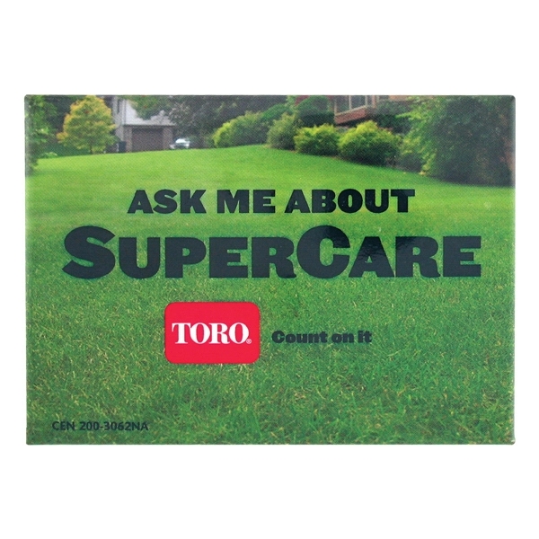 2 1/2" x 3 1/2"Rectangular celluloid button laminated with clear mylar... from ASI 93520 Ventura Inc