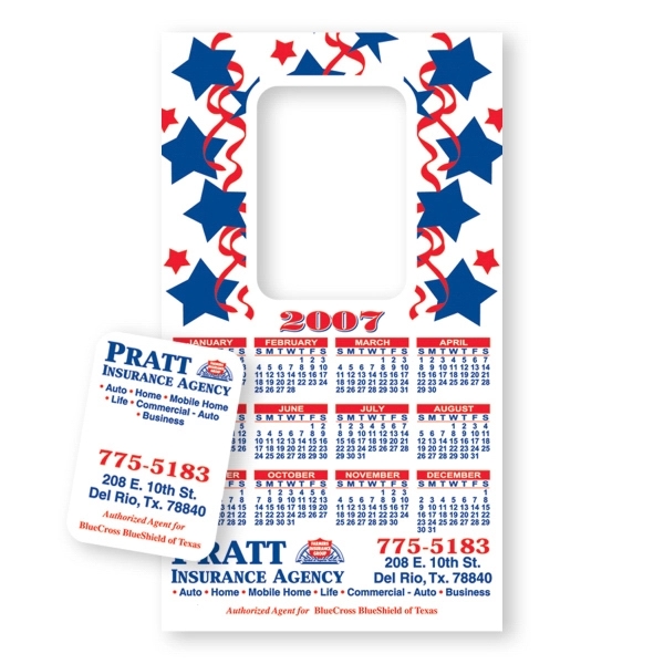 Flexible vinyl picture frame calendar magnet with removable center.... from ASI 93520 Ventura Inc