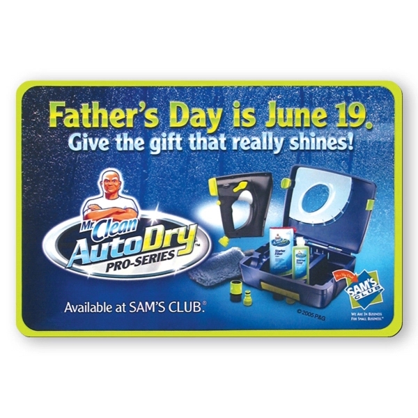 Custom vinyl shape magnet, protected with plastic coating.... from ASI 93520 Ventura Inc