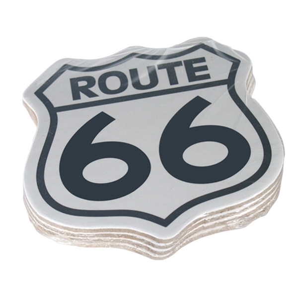 Custom 4"x4" coaster, 80 point coated board stock laminated with ultra... from ASI 93520 Ventura Inc