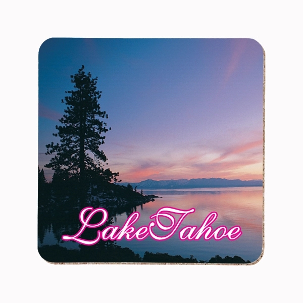 Square 3 1/2" full color coaster with cork lining that is... from ASI 93520 Ventura Inc