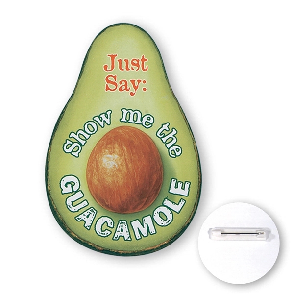 Custom shape chipboard button with a plastic coating 11-11.9 sq. in.... from ASI 93520 Ventura Inc