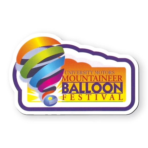 Custom vinyl shape magnet, protected with plastic coating.... from ASI 93520 Ventura Inc