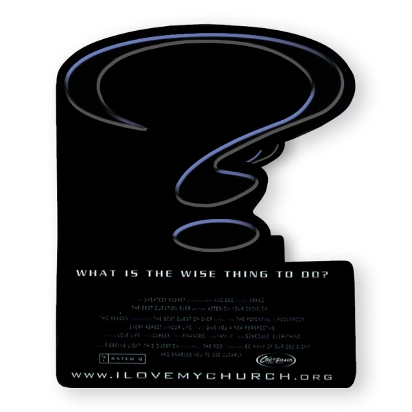 Custom vinyl shape magnet, protected with plastic coating.... from ASI 93520 Ventura Inc