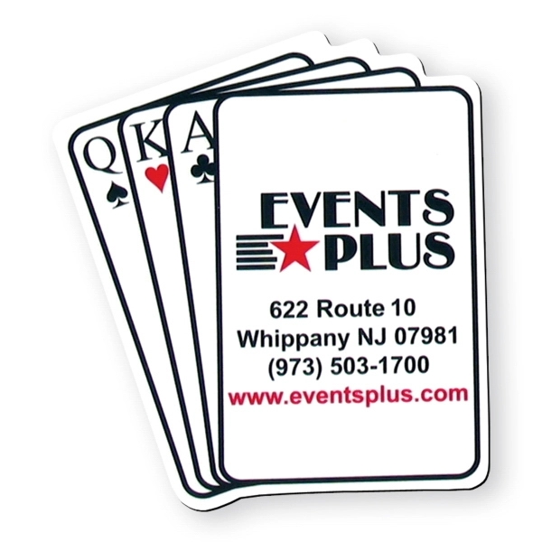 Custom vinyl shape magnet, protected with plastic coating.... from ASI 93520 Ventura Inc