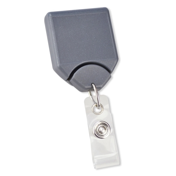 The most secure and twist-free custom badge reels available; clear vinyl... from ASI 79898 Promovision / PROMOVISION