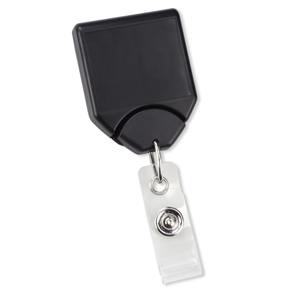 The most secure and twist-free custom badge reels available; clear vinyl... from ASI 79898 Promovision / PROMOVISION