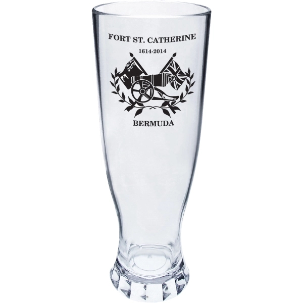 Heavy Clear Plastic Pilsner Glass.  Made in USA of styrene... from ASI 61952 Howw Mfg Co Inc / Howw USA