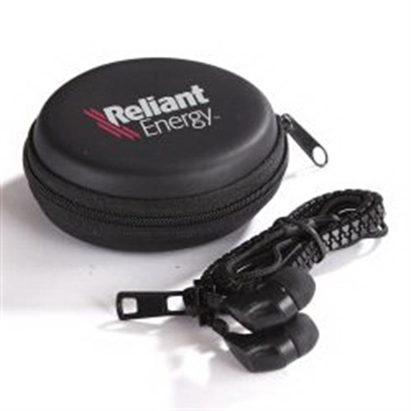 46" long blue earbuds with a 3.5mm connector, packed inside a... from ASI 68507 The Magnet Group / Innovations by Magnet™