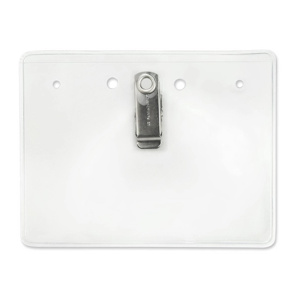Event-size badge holder features the patented Brady Clothing-Friendly clip; stays securely... from ASI 79898 Promovision / PROMOVISION