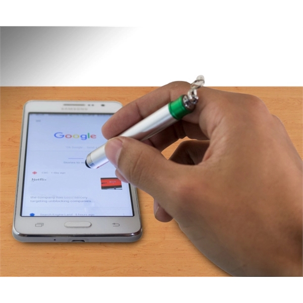 Plastic barrel soft touch capacitive stylus suitable for touch screen devices... from ASI 40544 Binaco