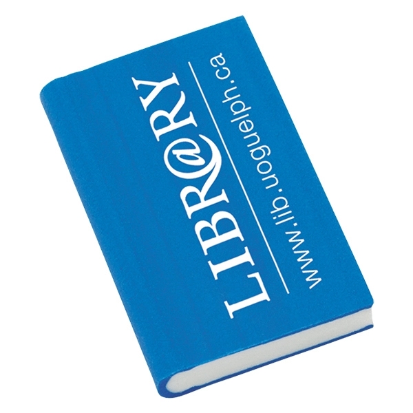 Book Eraser. Colored cover and white pages.... from ASI 42920 Busrel Inc