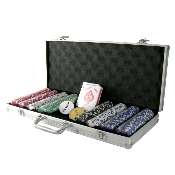 Four hundred piece poker set with case... from ASI 37783 Beyond Mfg (B M F G) Int'l / Poker N' Games