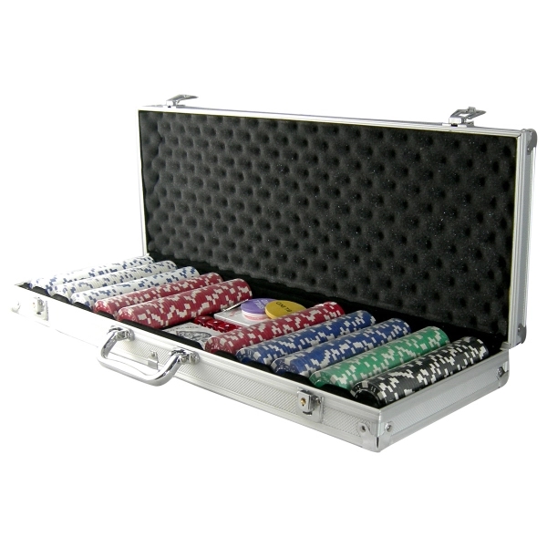 Five hundred piece poker set with case... from ASI 37783 Beyond Mfg (B M F G) Int'l / Poker N' Games