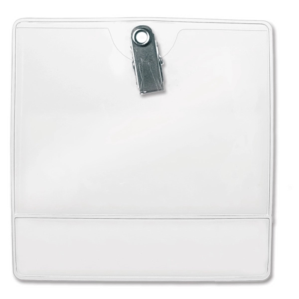 This display-style vinyl badge holder features two-pockets and a rotating bulldog... from ASI 79898 Promovision / PROMOVISION