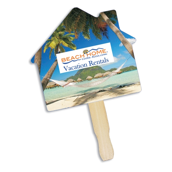 Digital printed hand fan on 16 point board.... from ASI 30270 Aakron Line