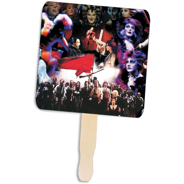 Digital printed hand fan on 16 point board.... from ASI 30270 Aakron Line