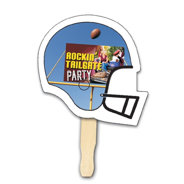 Digital printed hand fan on 16 point board.... from ASI 30270 Aakron Line