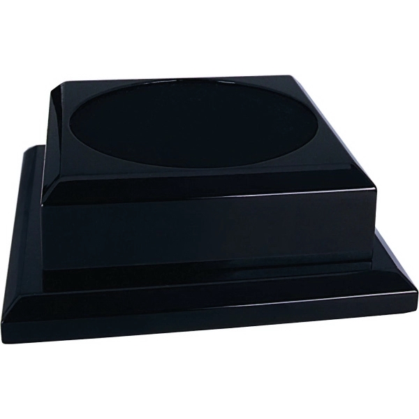 6.5" x 6.5" x 5" black toned wood basketball display stand.... from ASI 92531 Unique Custom Products / UCP