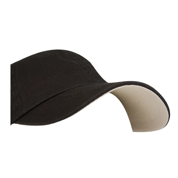 6-panel, unstructured chino twill cap with contrasting undervisor.... from ASI 80129 Quake City Caps