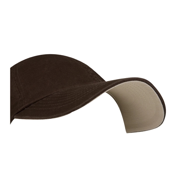 6-panel, unstructured chino twill cap with contrasting undervisor.... from ASI 80129 Quake City Caps