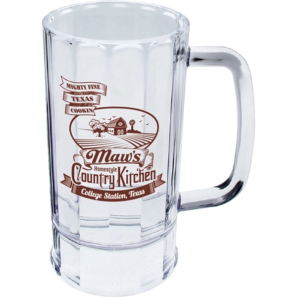 14 oz. Clear Plastic Panel Sided Mug with Handle.  Made... from ASI 61952 Howw Mfg Co Inc / Howw USA