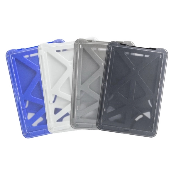 Durable, rigid plastic, credit card size badge holders protect smart cards... from ASI 79898 Promovision / PROMOVISION